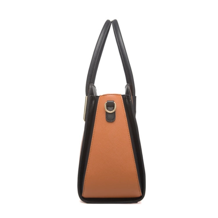 4 In 1 Fashion Color-Block Messenger Handbag Large-Capacity Bag