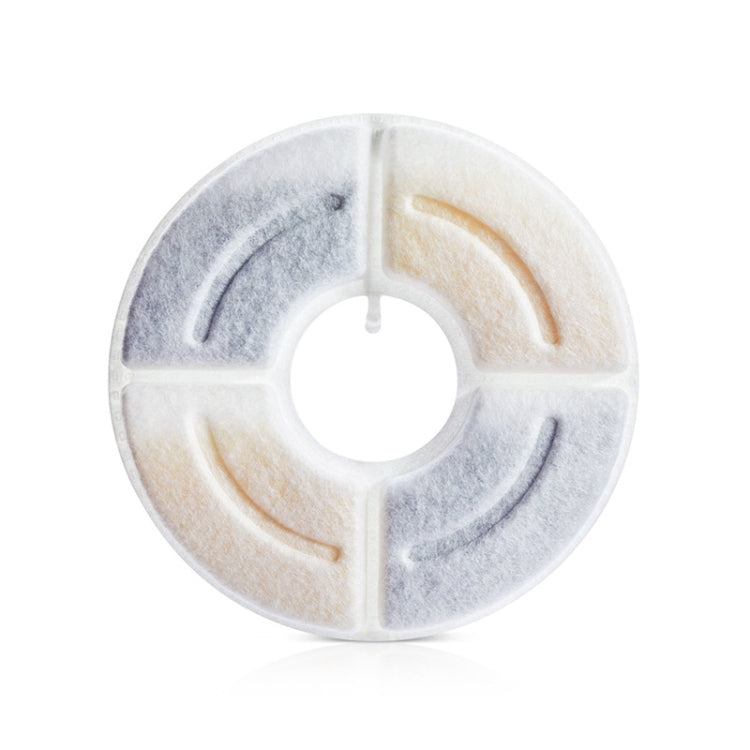 Round Pet Automatic Water Dispenser Filter Core High Iodine Value Coconut Shell Activated Carbon Filter Cotton, Specification: 4 PCS/Box