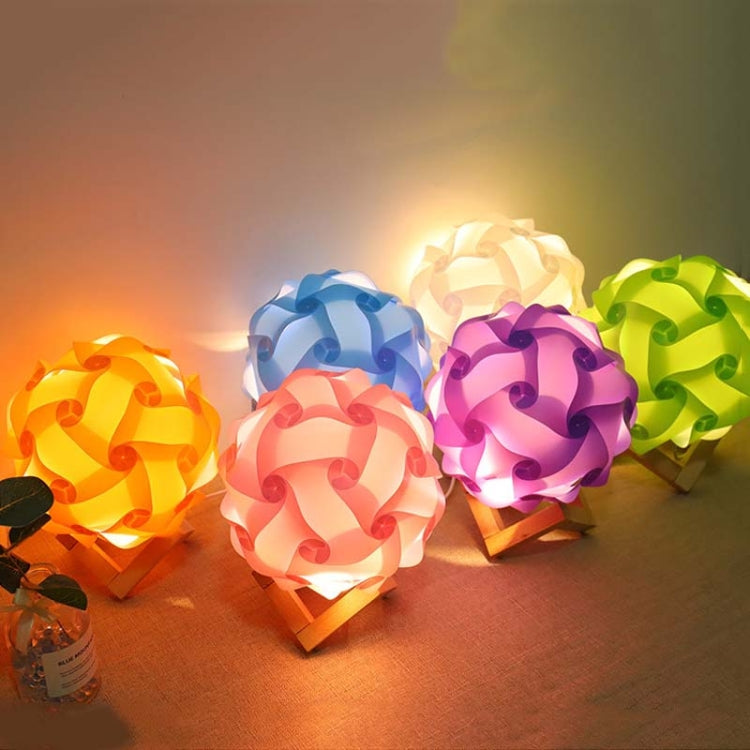 Creative Bedroom Bedside Night Light USB Round Romantic Room Decoration Lamp with Wood Base, Style: Finished Product