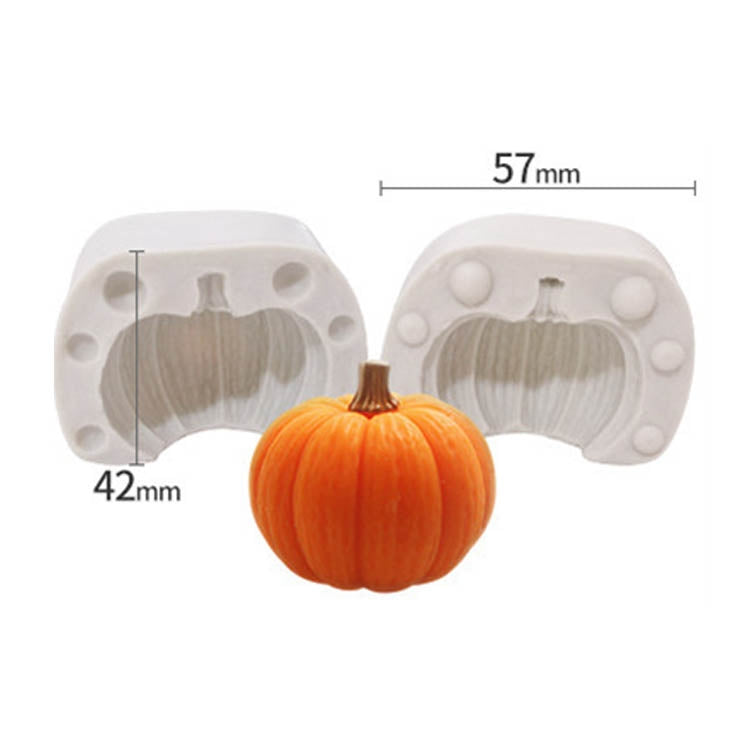 Halloween Three-Dimensional Pumpkin Cake DIY Scented Candle Silicone Mold, Specification: SW-36