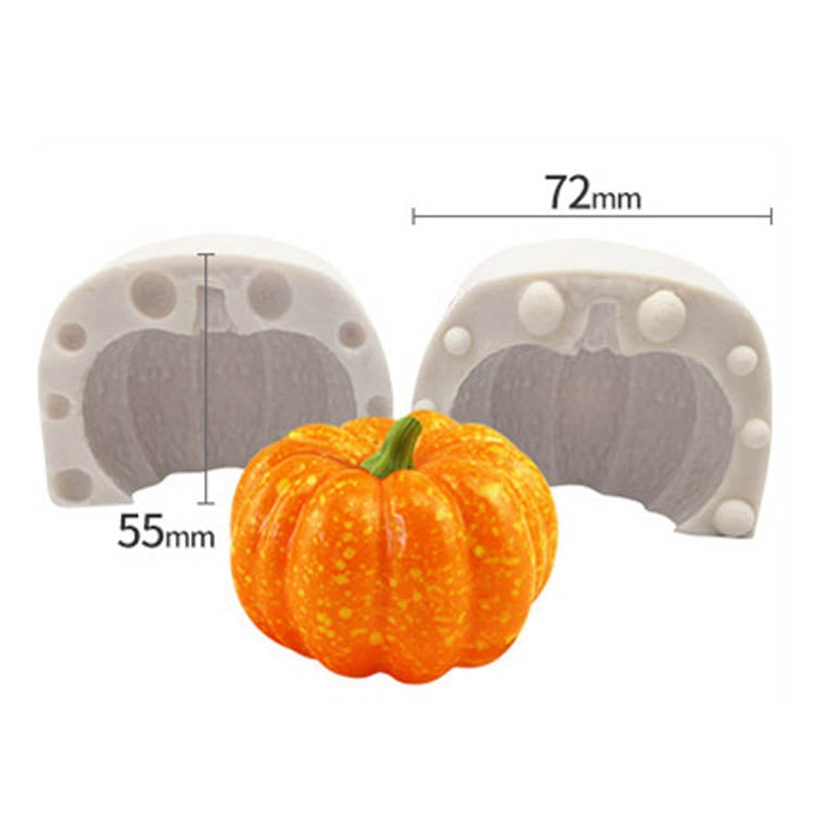 Halloween Three-Dimensional Pumpkin Cake DIY Scented Candle Silicone Mold, Specification: SW-44