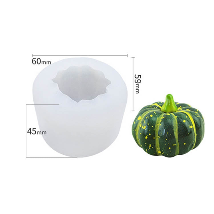 Halloween Three-Dimensional Pumpkin Cake DIY Scented Candle Silicone Mold, Specification: SW-46