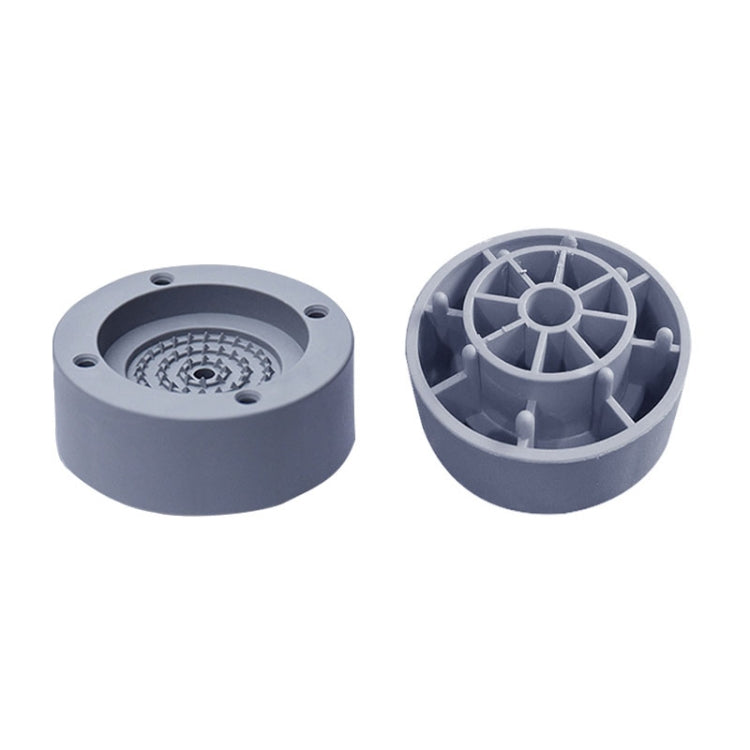 4 PCS / Set Furniture Home Appliance Washing Machine Rubber Foot Mat Moisture-Proof Shock Absorption Heightened Foot Mat Base Gray, Style:2.5cm Plus Layer