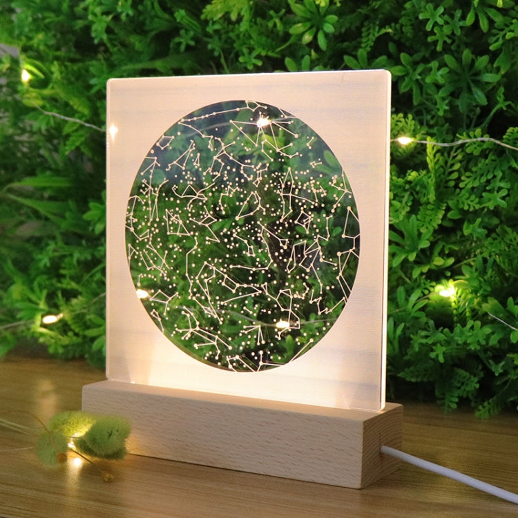 Button Switch 3D Night Light Constellation Glowing Colorful Night Light Bedroom Bedside Creative Table Lamp