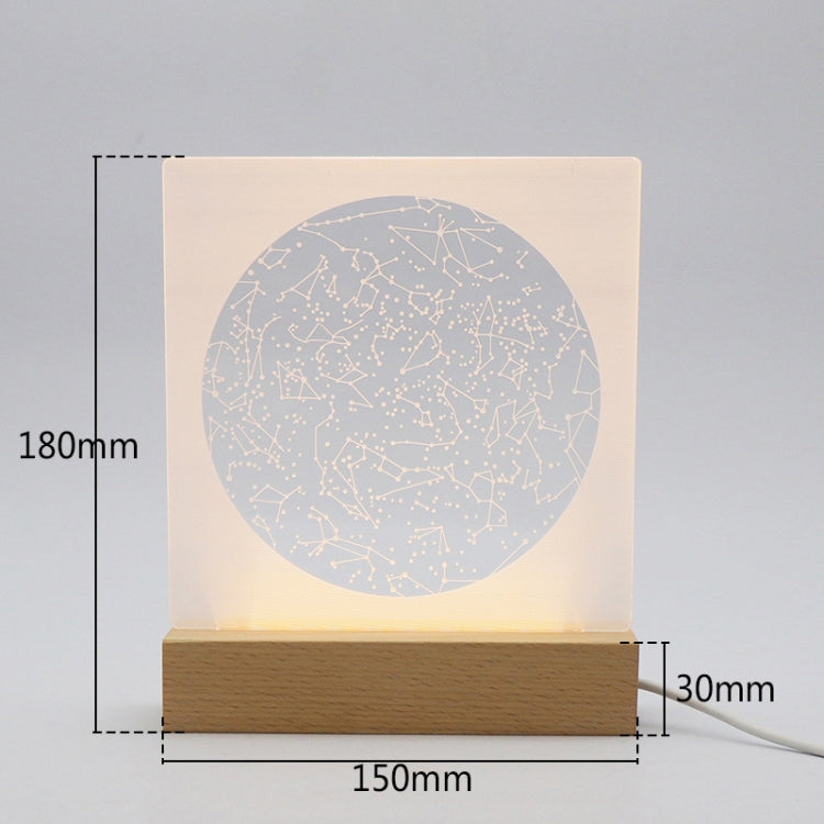 Button Switch 3D Night Light Constellation Glowing Colorful Night Light Bedroom Bedside Creative Table Lamp