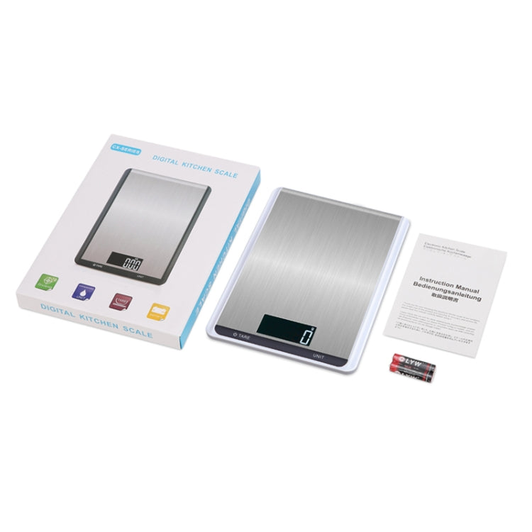 5kg/1g Stainless Steel Kitchen Scale Household Food Electronic Scale