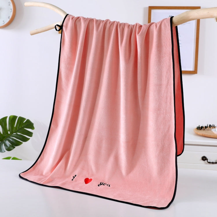 Soft Thick Absorbent Fiber Couple Large Bath Towels, Size:70x140cm