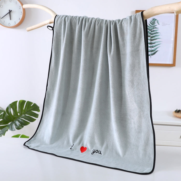 Soft Thick Absorbent Fiber Couple Large Bath Towels, Size:70x140cm