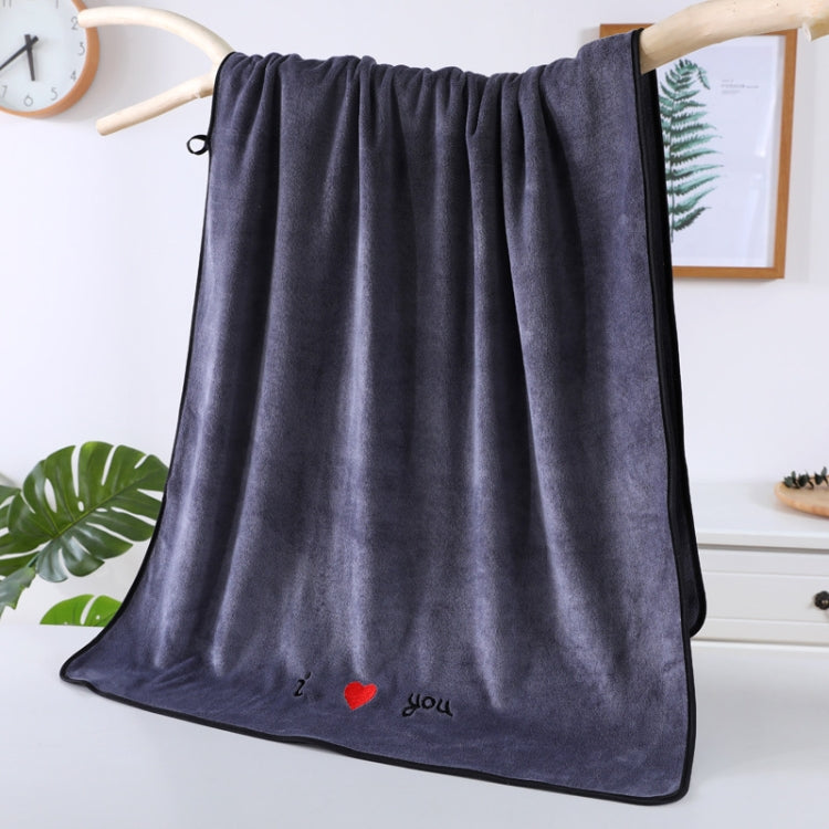 Soft Thick Absorbent Fiber Couple Large Bath Towels, Size:70x140cm