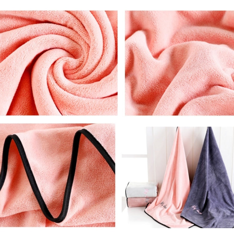 Soft And Thick Absorbent Fiber Bath Towel, Specification:Towel + Bath Towel