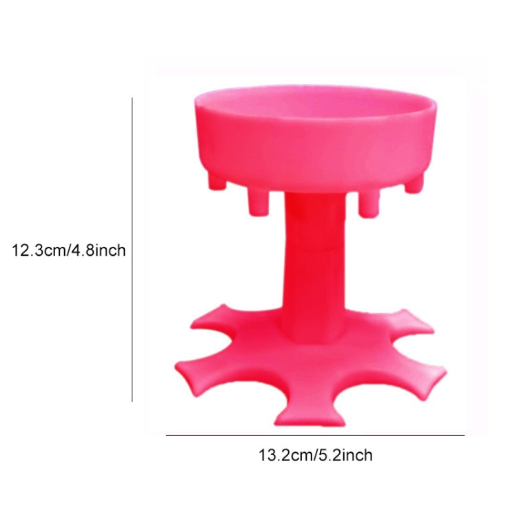 6-Hole Pourer Wine Dispenser Party Wine Dispenser(Red)