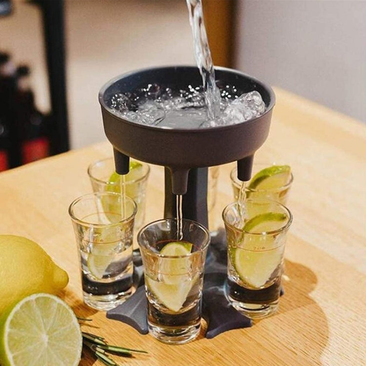 6-Hole Pourer Wine Dispenser Party Wine Dispenser(Red)
