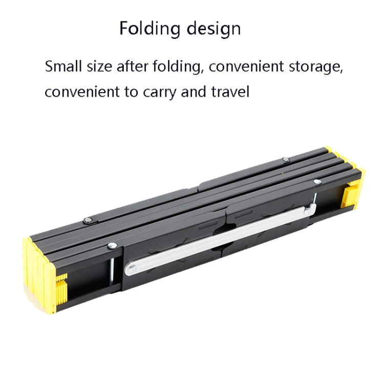Outdoor Folding Table Aluminum Alloy Portable Camping Table Simple Picnic Barbecue Folding Table(Black)