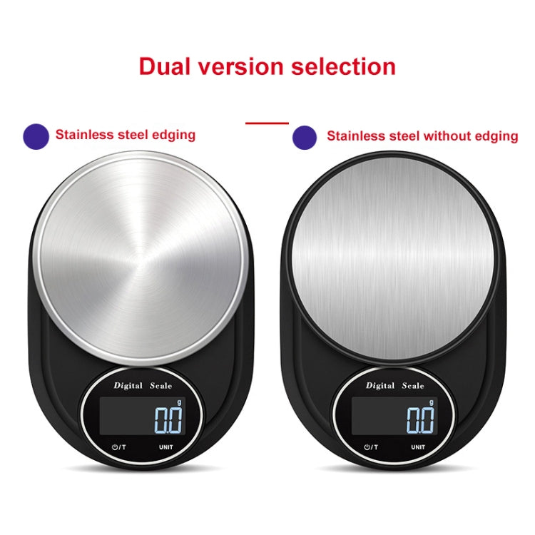 Home Kitchen Electronic Scale High Precision Stainless Steel Jewelry Scale, Style:Hemming, Specification:3kg/0.1g