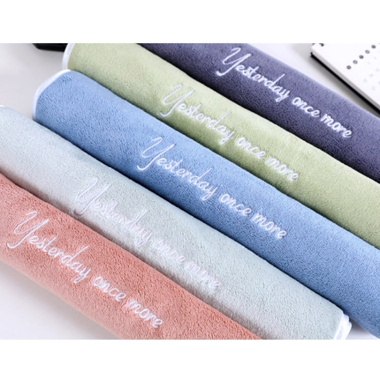 5 PCS Fiber Soft Absorbent Towel Household Face Wash Towel 35x75cm Random Colour Delivery