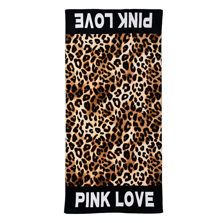 Printed Soft Bath Towel Adult Cotton Beach Pad Towel Size: 147x71cm