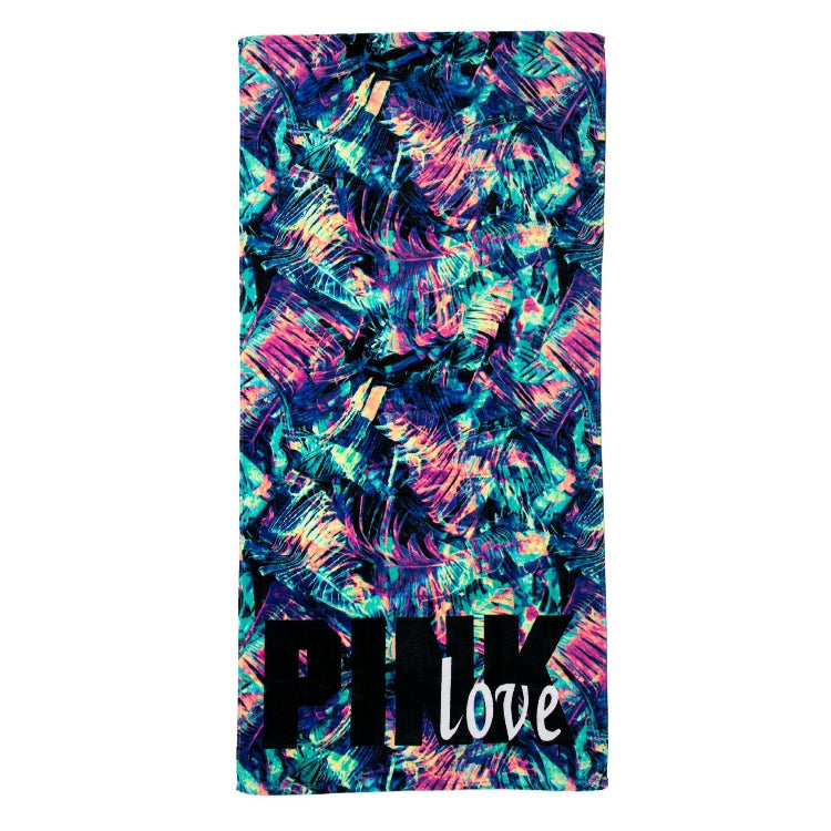 Printed Soft Bath Towel Adult Cotton Beach Pad Towel Size: 147x71cm