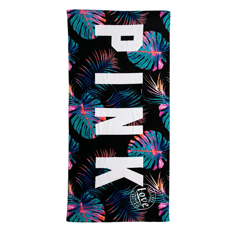 Printed Soft Bath Towel Adult Cotton Beach Pad Towel Size: 147x71cm