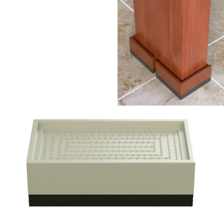 4 PCS / Set Bed Foot Raised Furniture General Raised Foot Pad Base Refrigerator Washing Machine Base Table And Chair Coffee Table Raised Block, Specification:All Inclusive Increased 4cm