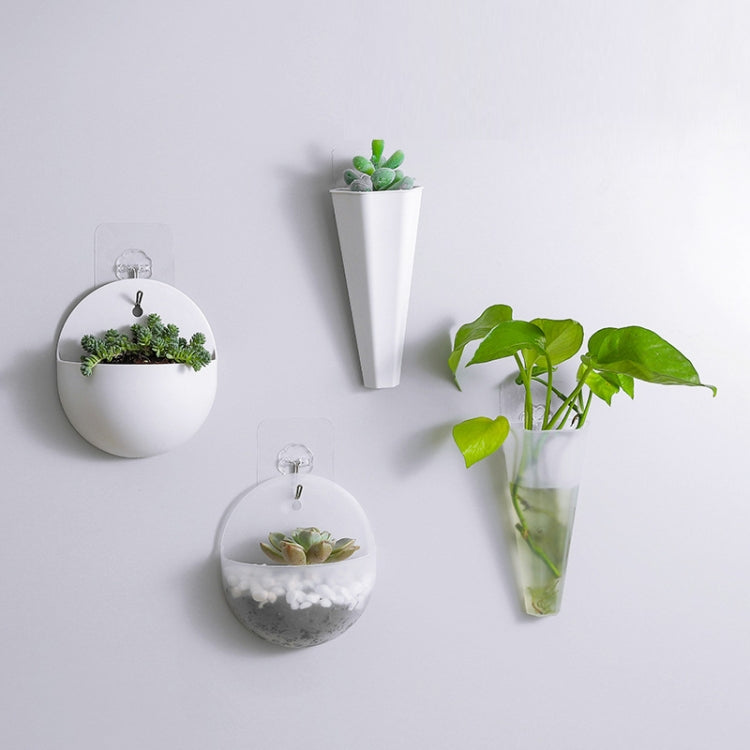 2 Sets 4 In1 Wall-Mounted Flower Pots Lazy Plastic Flower Pots On The  Wall