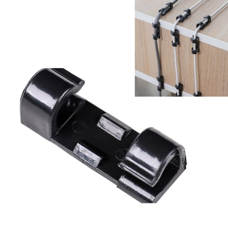 10 PCS Self-Adhesive Data Cable Organizer Network Cable Storage Organizer Fixed Line Clamp Random Color