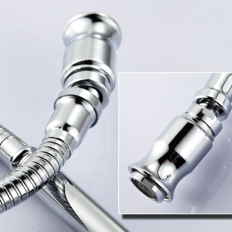 Kitchen Single Cold Universal Folding Deformation Vertical Single Hole Rotatable Faucet
