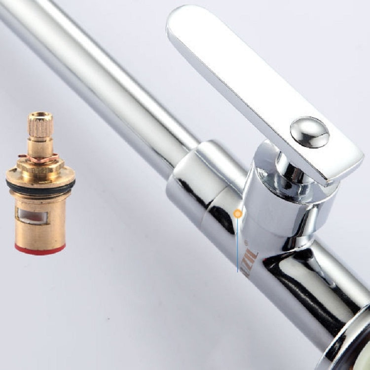 Kitchen Single Cold Universal Folding Deformation Vertical Single Hole Rotatable Faucet