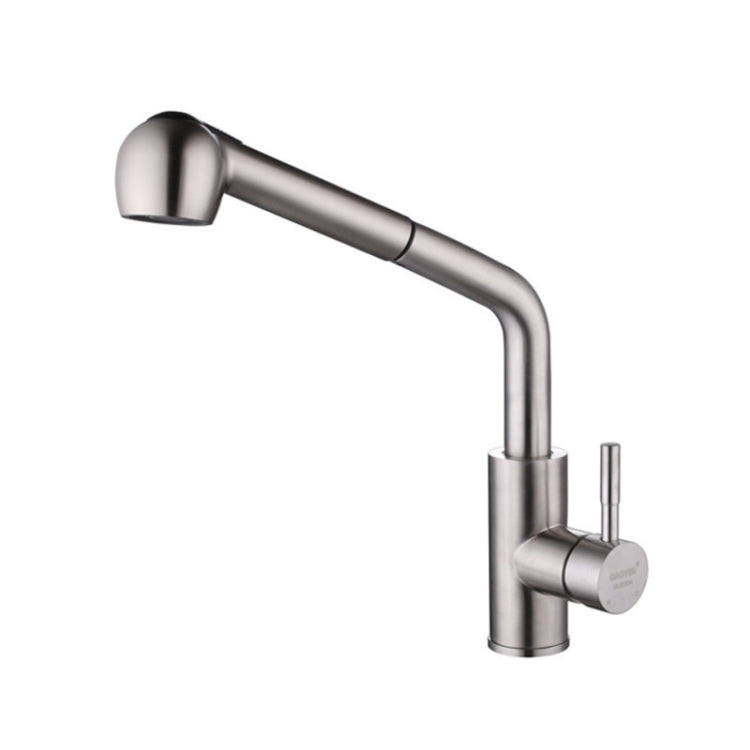 Kitchen Pipe Shape Multifunctional Cold And Hot Switchable And Pull-Out Stainless Steel Faucet, Specification: 1450g