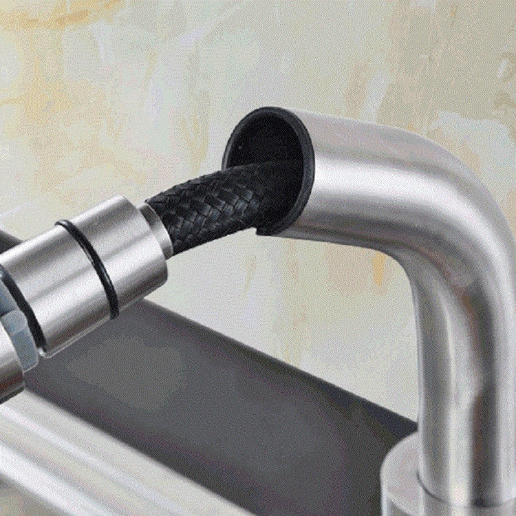 Kitchen Pipe Shape Multifunctional Cold And Hot Switchable And Pull-Out Stainless Steel Faucet, Specification: 1450g