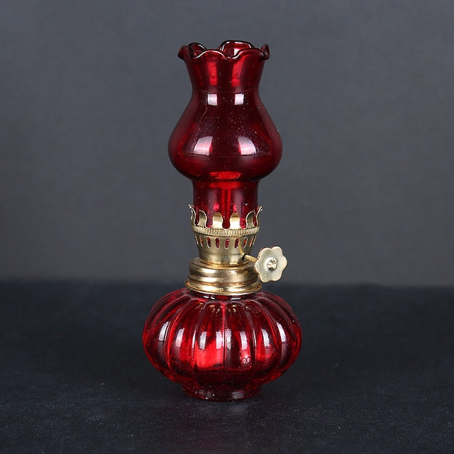 Vintage Glass Kerosene Lamp Romantic Tent Camping Lamp Kerosene Christmas Gift