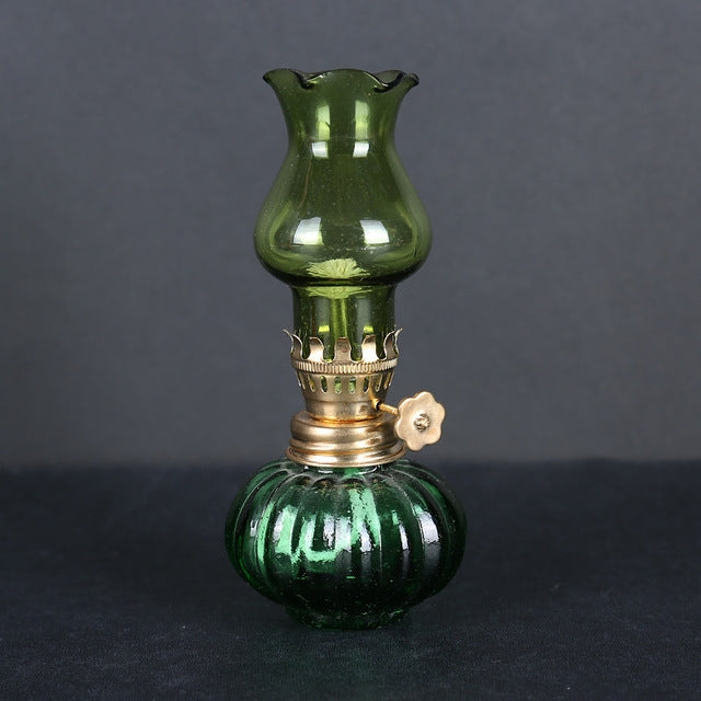 Vintage Glass Kerosene Lamp Romantic Tent Camping Lamp Kerosene Christmas Gift