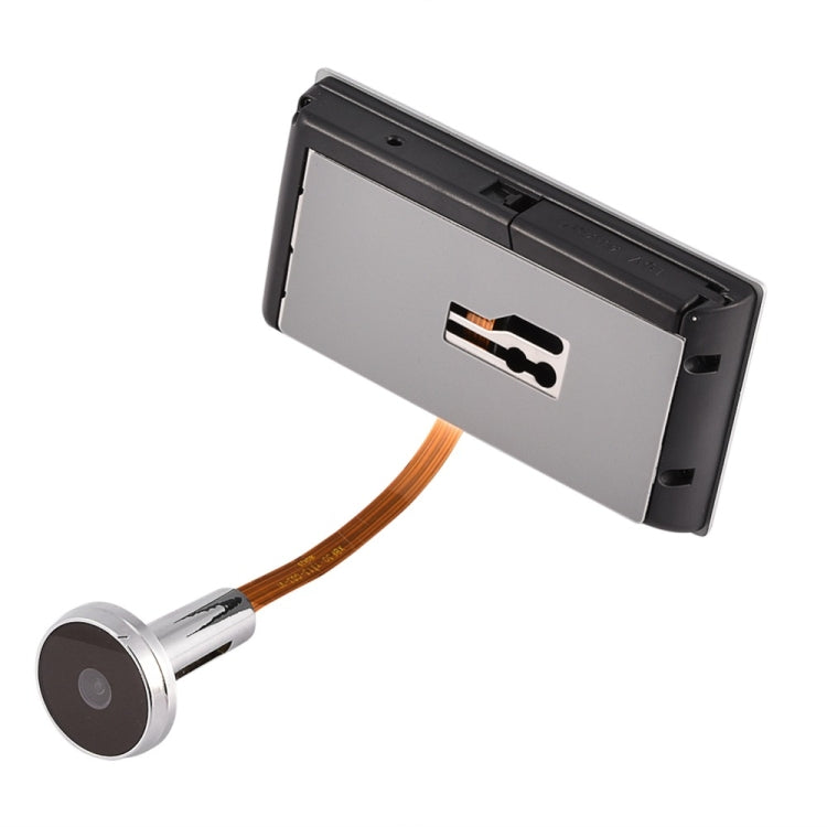 3.5 inch Digital Door Camera Doorbell LCD Color Screen 120 Degrees Peephole Viewer Door Eye Doorbell Outdoor Door Bell(Silver)