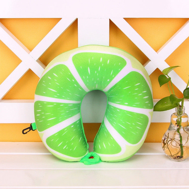 Fruit U Shaped Travel Pillow Nanoparticles Neck Pillow Car Pillows Soft Cushion Home Textile