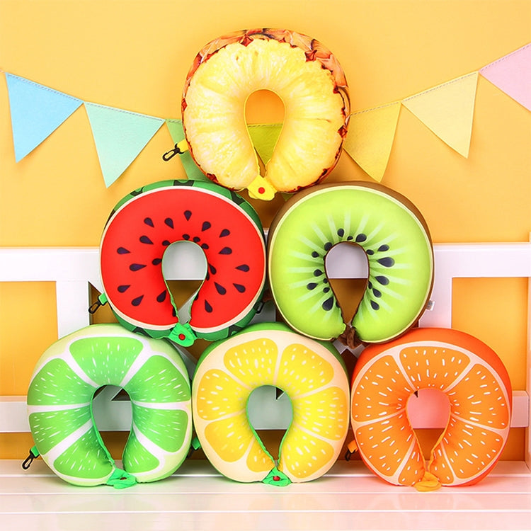Fruit U Shaped Travel Pillow Nanoparticles Neck Pillow Car Pillows Soft Cushion Home Textile