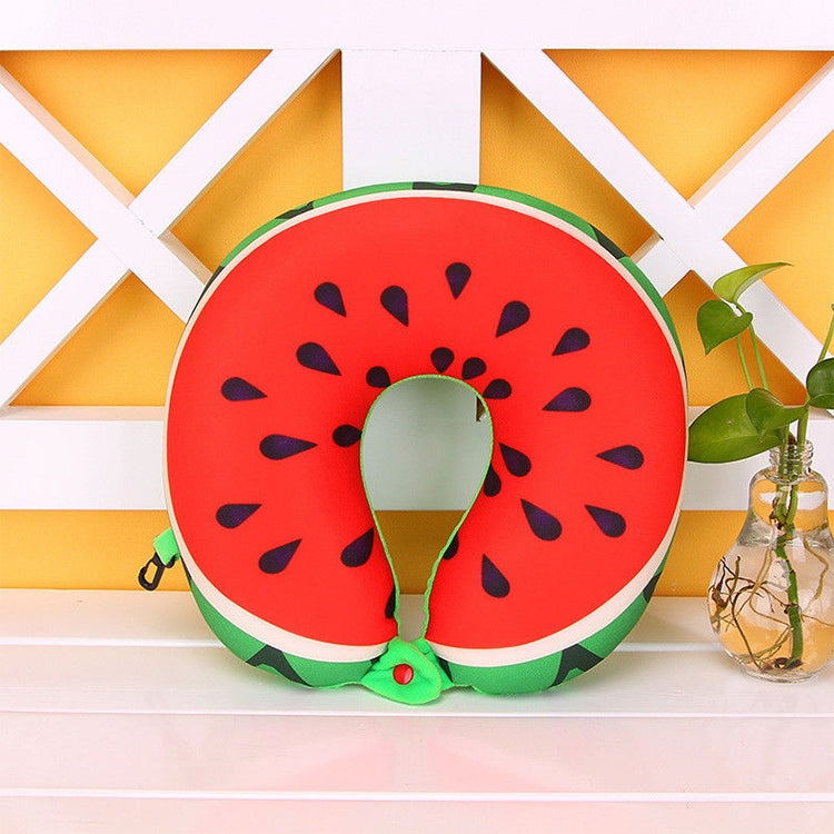 Fruit U Shaped Travel Pillow Nanoparticles Neck Pillow Car Pillows Soft Cushion Home Textile