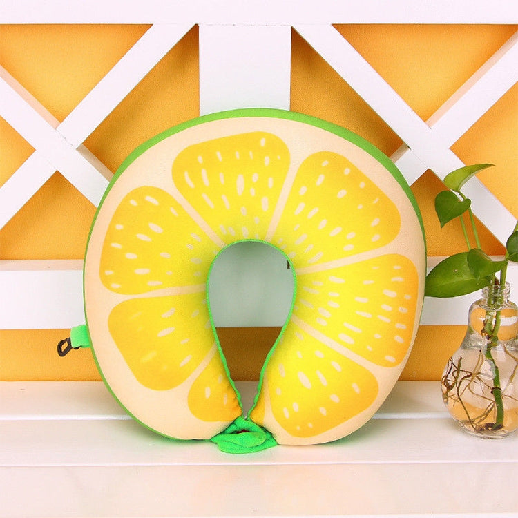 Fruit U Shaped Travel Pillow Nanoparticles Neck Pillow Car Pillows Soft Cushion Home Textile