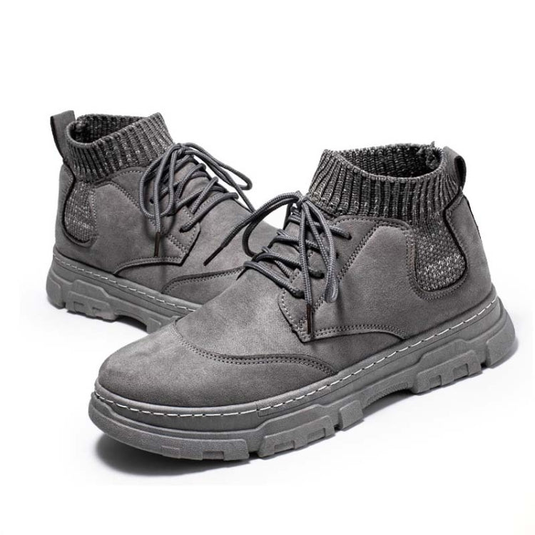 Autumn Winter Martin Boots Warm Sports Men Shoes High Casual All-Match Tooling Boots, Size: 44