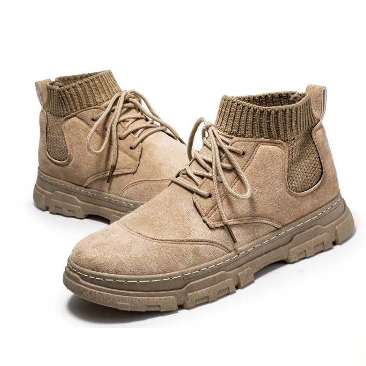 Autumn Winter Martin Boots Warm Sports Men Shoes High Casual All-Match Tooling Boots, Size: 44