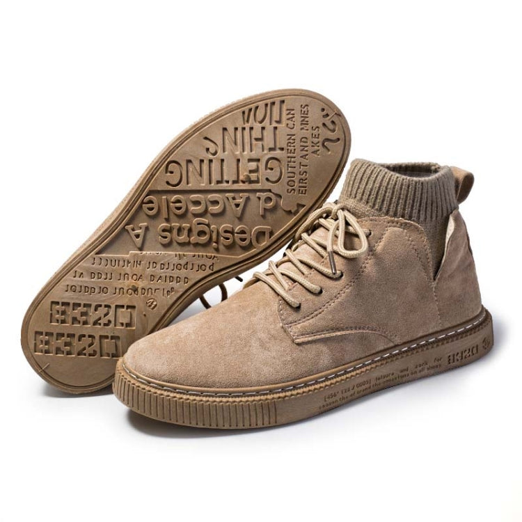 Autumn Winter High-Top Tooling Casual Shoes Youth Board Shoes  All-Match Men Sports Shoes, Size: 44
