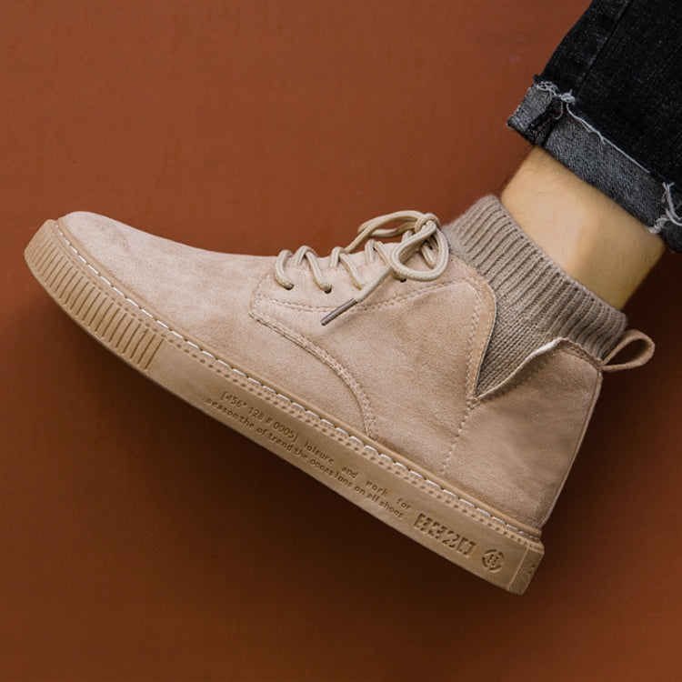 Autumn Winter High-Top Tooling Casual Shoes Youth Board Shoes  All-Match Men Sports Shoes, Size: 44