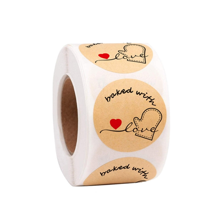10 PCS Baked Cake Food Holiday Decoration Label Sticker, Size: 2.5cm / 1inch