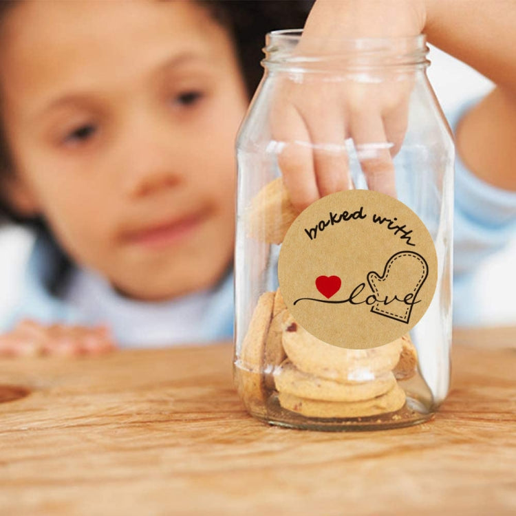 10 PCS Baked Cake Food Holiday Decoration Label Sticker, Size: 2.5cm / 1inch