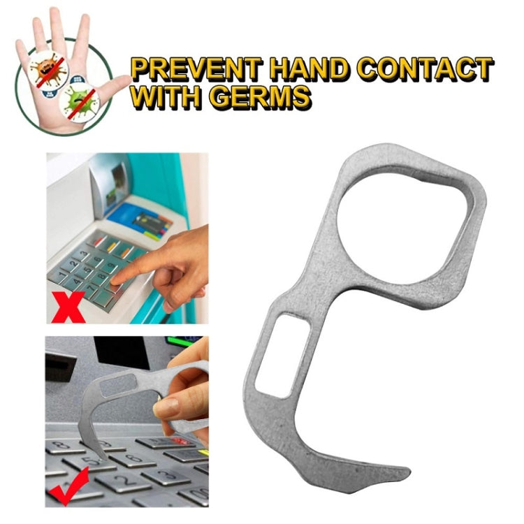 3 PCS Non-Contact Door Openner Safety Protection Door Handle Hook Press Elevator Button Tool