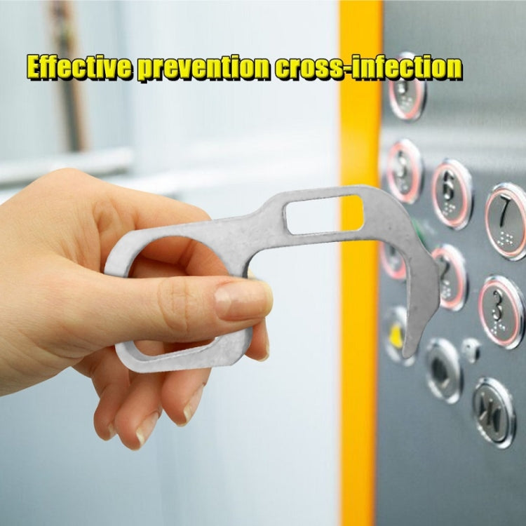 3 PCS Non-Contact Door Openner Safety Protection Door Handle Hook Press Elevator Button Tool