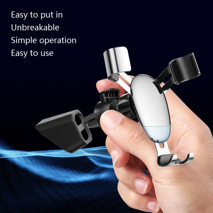 5 PCS Car Phone Holder Base Universal Car Air Outlet Clip Bracket Base, Colour: Silver Reflective