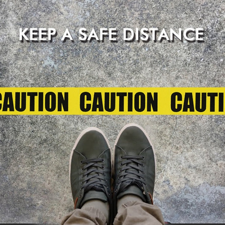 3 PCS Floor Warning Social Distance Tape Waterproof & Wear-Resistant Marking Warning Tape