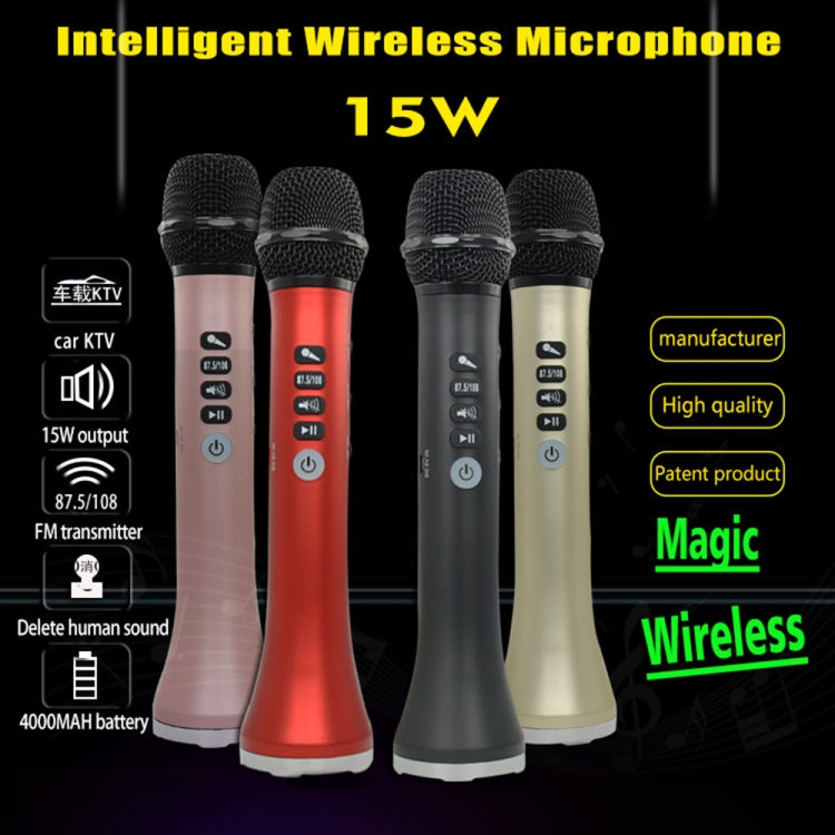 L-698 K Song Microphone Mobile Phone Bluetooth Wireless Microphone Audio Integrated KTV