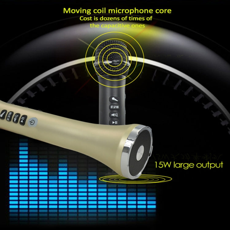 L-698 K Song Microphone Mobile Phone Bluetooth Wireless Microphone Audio Integrated KTV