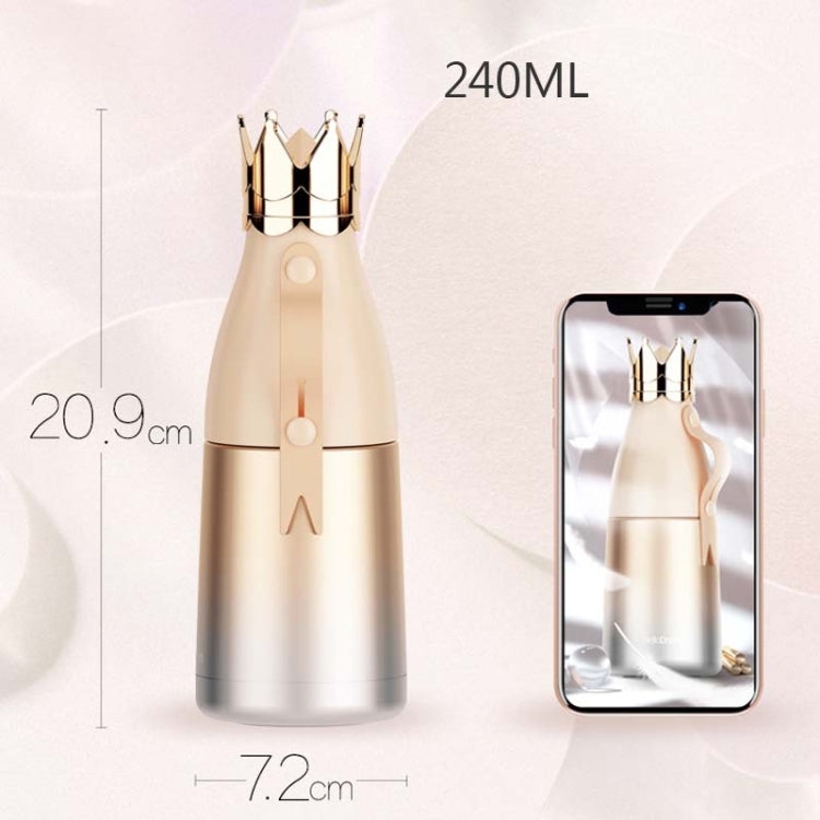 Stainless Steel Crown Vacuum Mug Advertising Gift Water Cup, Capacity: 240ml