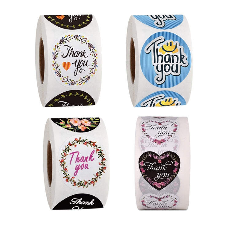 10 PCS Thank You Baking Cake Wedding Decoration Stickers, Size: 2.5cm / 1 inch